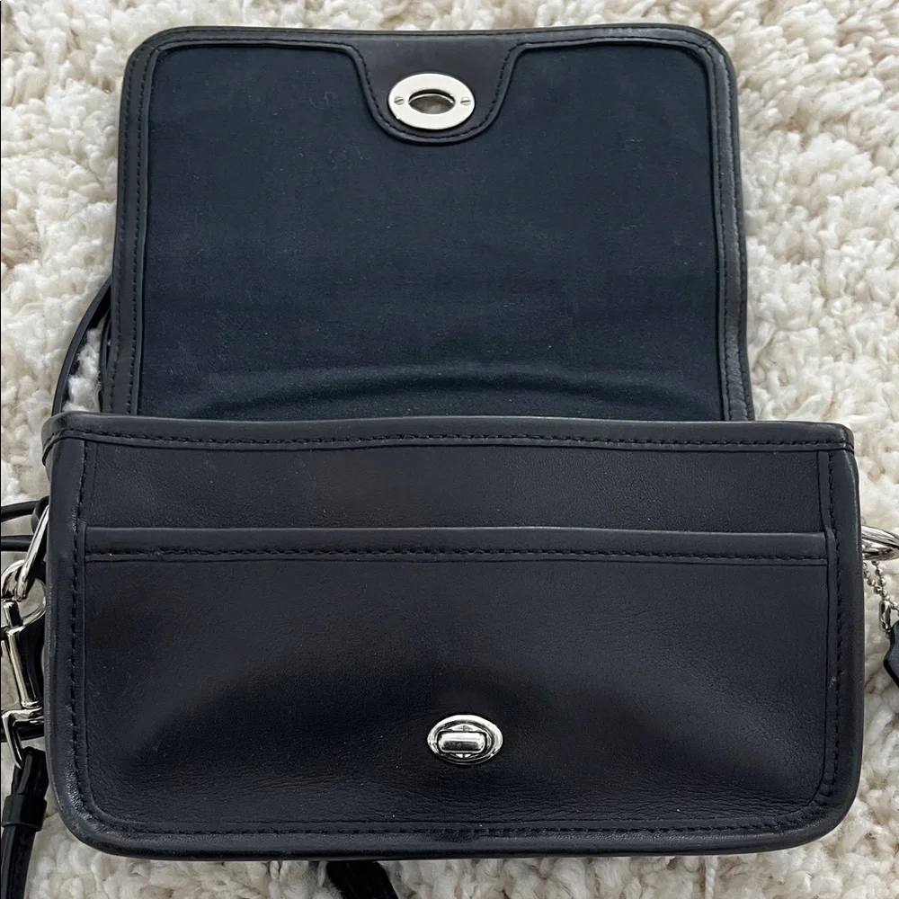 Coach Black Leather Crossbody Bag - Picture 10 of 16